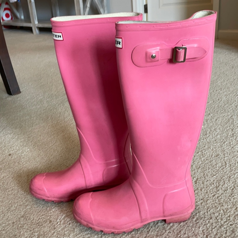 Pink Hunter Rain Boots